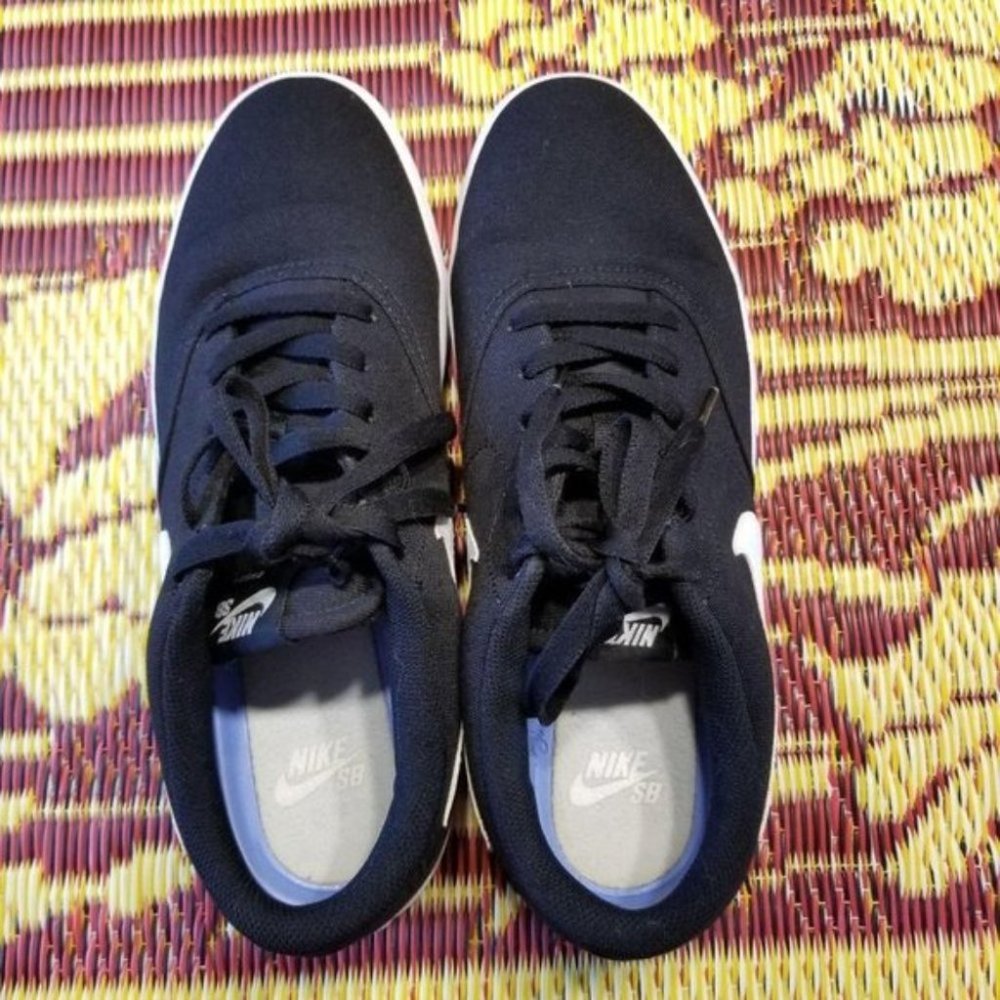 Nike SB Check Solarsoft Canvas Black Sneakers 11 - Picture 3 of 11